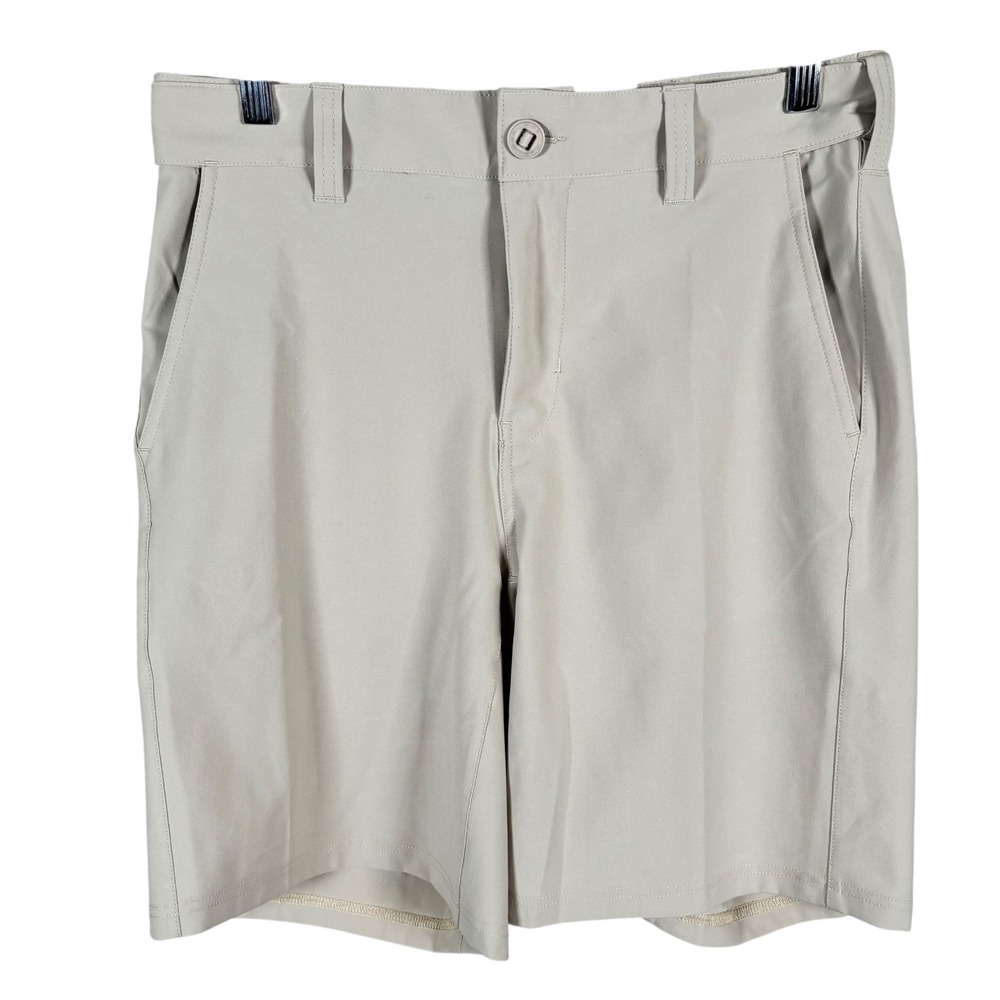 NEW Huk‎ Pursuit 8.5 Fishing Shorts H2000178 Mens Small Khaki Stretch $60